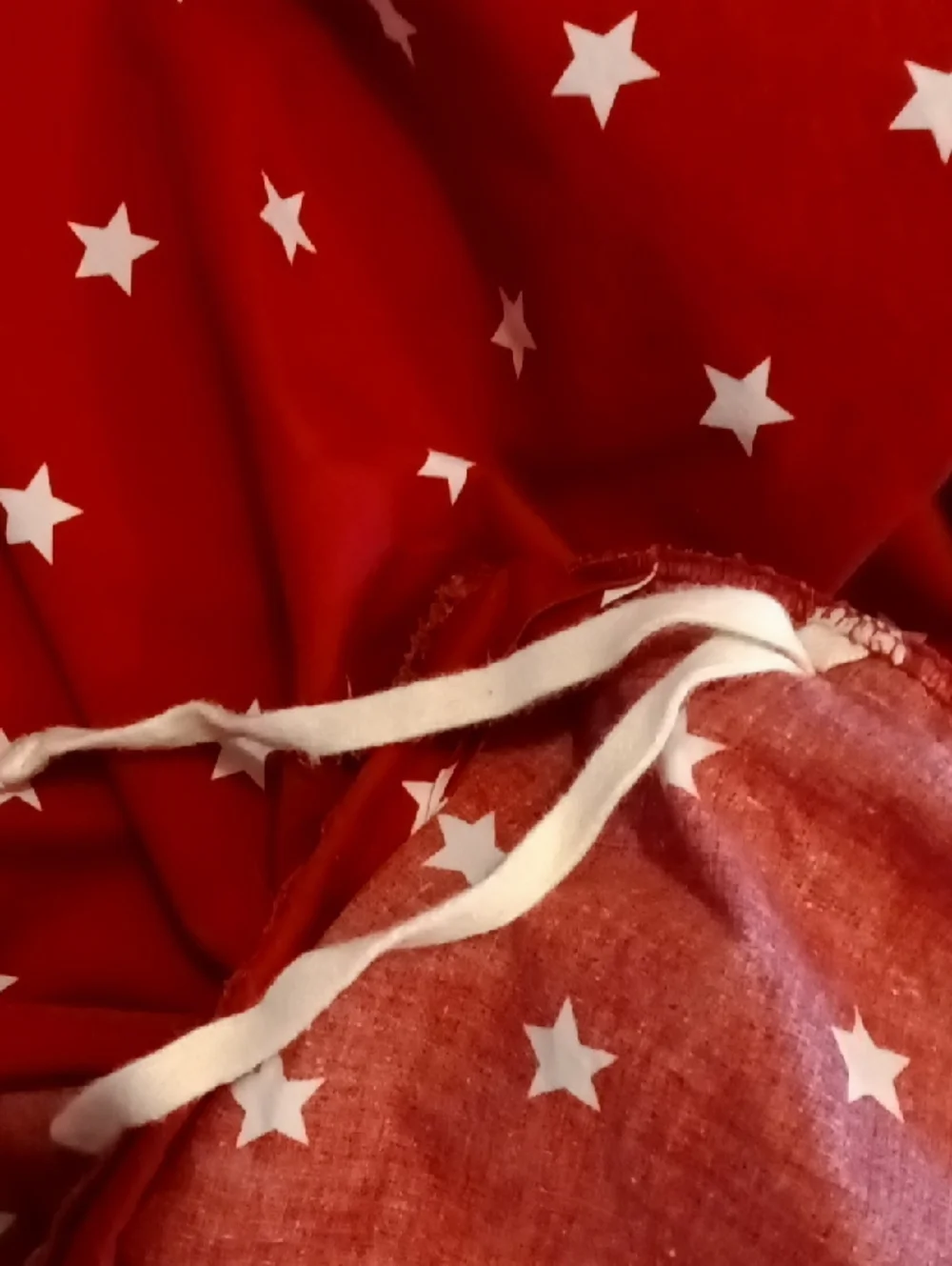 Pottery Barn Kids F/Q Stars Organic Cotton Percale Duvet Cover *Flaw*